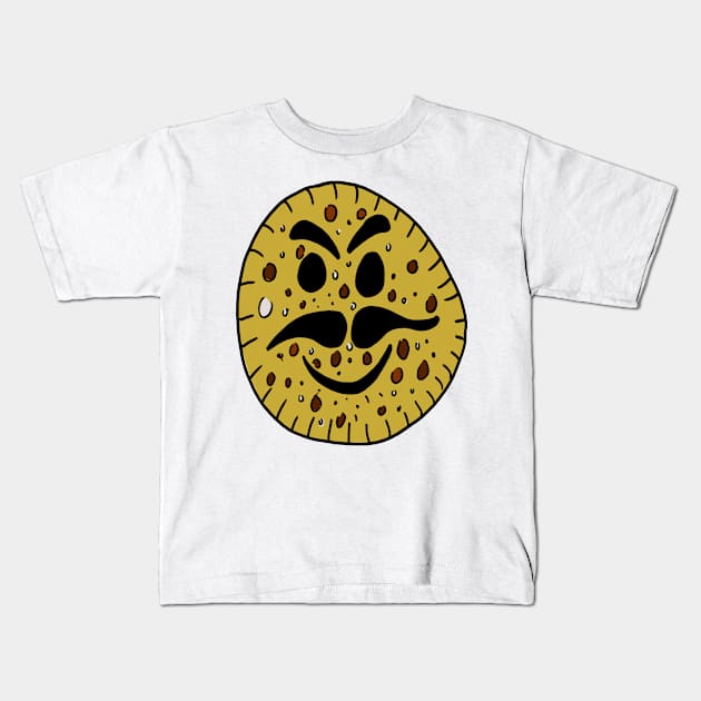 The Evil Faced Smiley Cookie Kids T-Shirt by stephenignacio